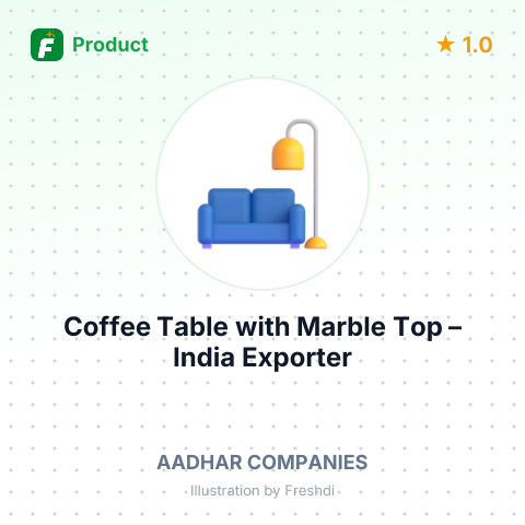 Coffee Table with Marble Top – summary card, no photo uploaded yet