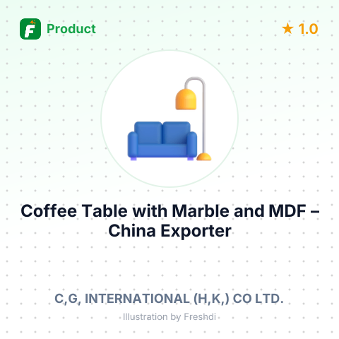 Coffee Table with Marble and MDF – summary card, no photo uploaded yet