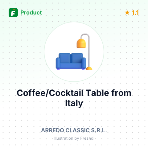Coffee/Cocktail Table – summary card, no photo uploaded yet