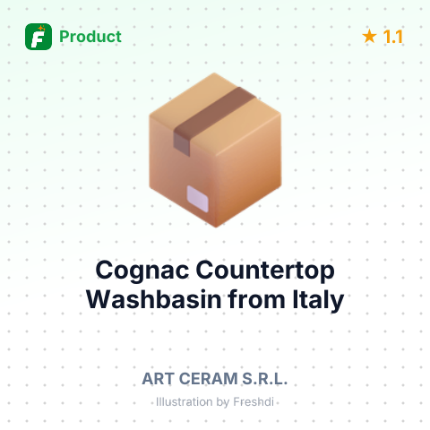Cognac Countertop Washbasin – summary card, no photo uploaded yet