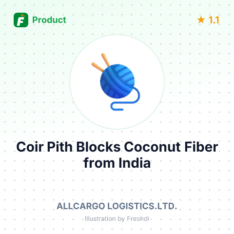 Coir Pith Blocks Coconut Fiber – summary card, no photo uploaded yet