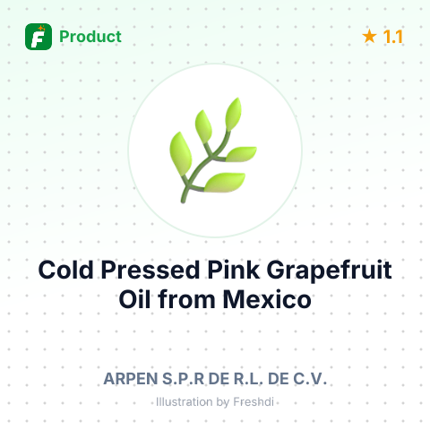 Cold Pressed Pink Grapefruit Oil – summary card, no photo uploaded yet