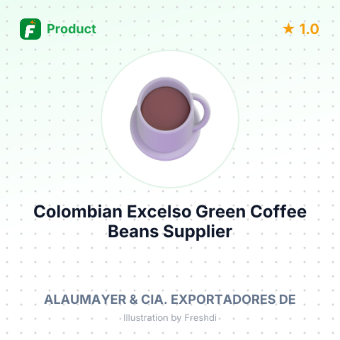 Colombian Excelso Green Coffee Beans – summary card, no photo uploaded yet
