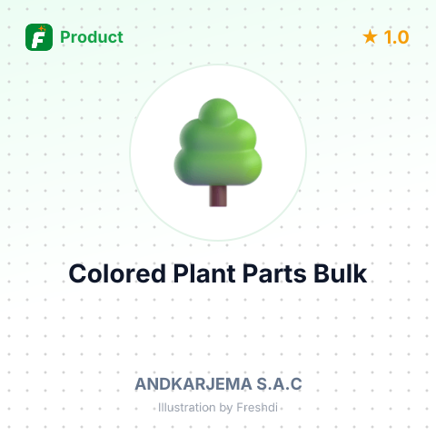 Colored Bard Green Sprayed Plant Parts and Leaves – summary card, no photo uploaded yet