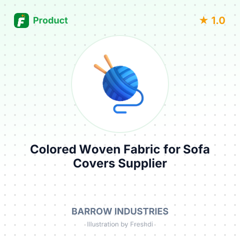 Colored Woven Fabric for Sofa Covers – summary card, no photo uploaded yet