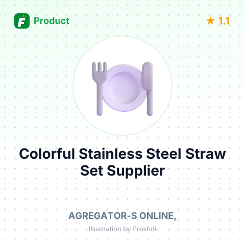 Colorful Stainless Steel Straw Set – summary card, no photo uploaded yet