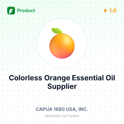 Colorless Orange Essential Oil – summary card, no photo uploaded yet