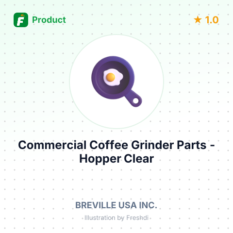 Commercial Coffee Grinder Parts - Hopper Clear with Pad Printing – summary card, no photo uploaded yet