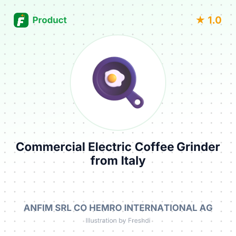 Commercial Electric Coffee Grinder – summary card, no photo uploaded yet