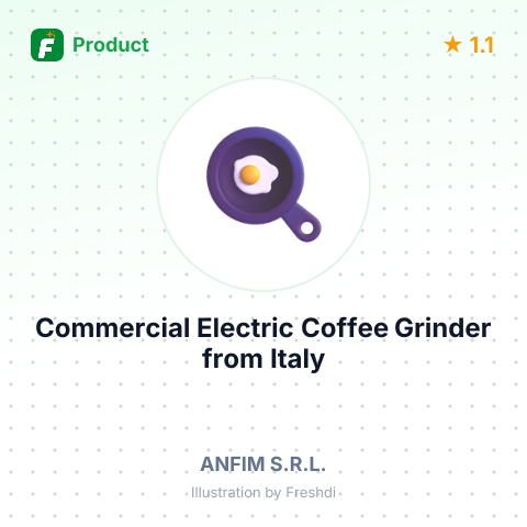 Commercial Electric Coffee Grinder – summary card, no photo uploaded yet