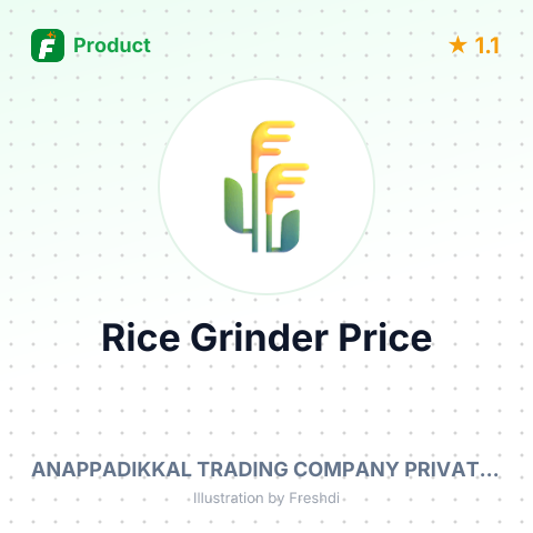 Commercial Instant Rice Grinder Made of 100% Stainless Steel – summary card, no photo uploaded yet