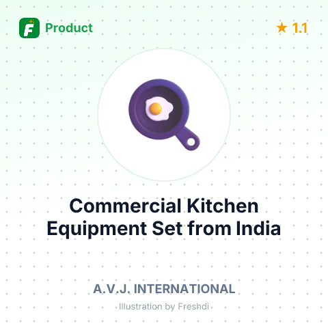 Commercial Kitchen Equipment Set – summary card, no photo uploaded yet