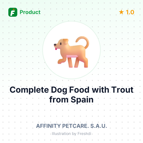 Complete Dog Food with Trout – summary card, no photo uploaded yet
