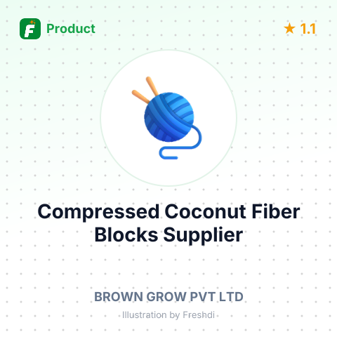Compressed Coconut Fiber Blocks – summary card, no photo uploaded yet