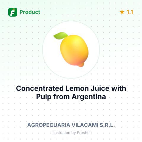 Concentrated Lemon Juice with Pulp – summary card, no photo uploaded yet