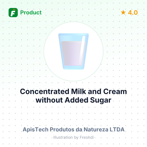 Concentrated Milk and Cream without Added Sugar – summary card, no photo uploaded yet