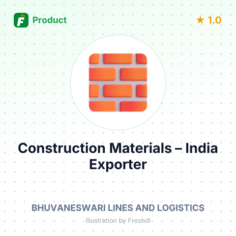 Construction Materials – product summary card, no photo uploaded yet