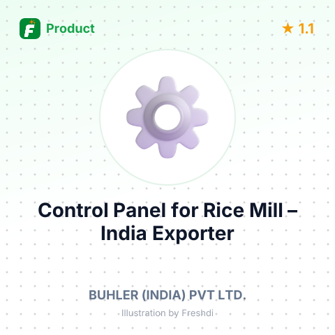 Control Panel for Rice Mill – summary card, no photo uploaded yet