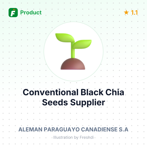 Conventional Black Chia Seeds – summary card, no photo uploaded yet