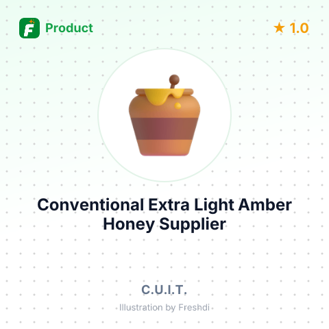 Conventional Extra Light Amber Honey – summary card, no photo uploaded yet