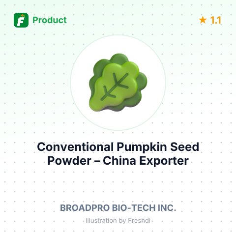 Conventional Pumpkin Seed Powder – summary card, no photo uploaded yet