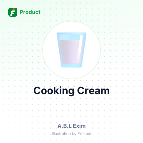 Cooking Cream – product summary card, no photo uploaded yet