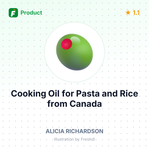 Cooking Oil for Pasta and Rice – summary card, no photo uploaded yet