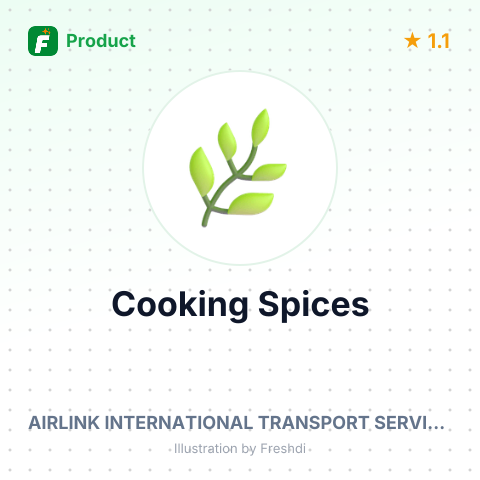 Cooking Spices – summary card, no photo uploaded yet