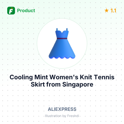 Cooling Mint Women's Knit Tennis Skirt – summary card, no photo uploaded yet