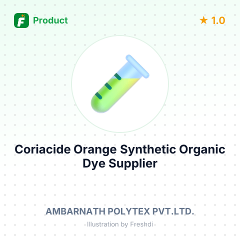 Coriacide Orange Synthetic Organic Dye – summary card, no photo uploaded yet