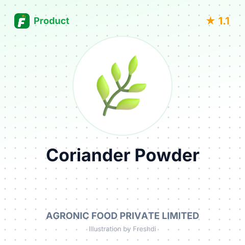 Coriander Powder – summary card, no photo uploaded yet