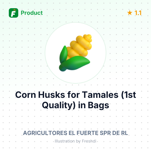 Corn Husks for Tamales (1st Quality) in Bags – summary card, no photo uploaded yet
