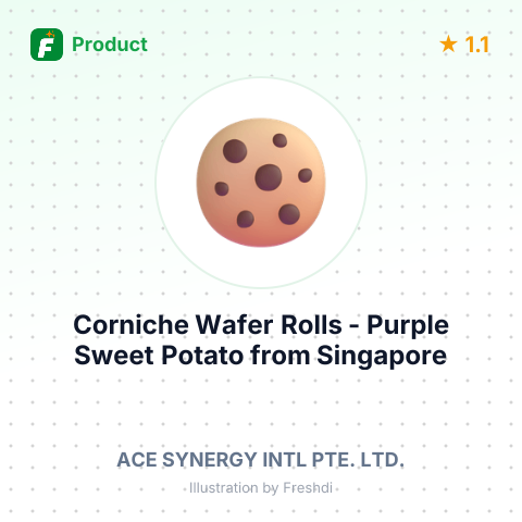 Corniche Wafer Rolls - Purple Sweet Potato – summary card, no photo uploaded yet