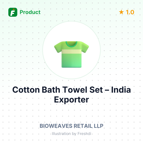 Cotton Bath Towel Set – summary card, no photo uploaded yet