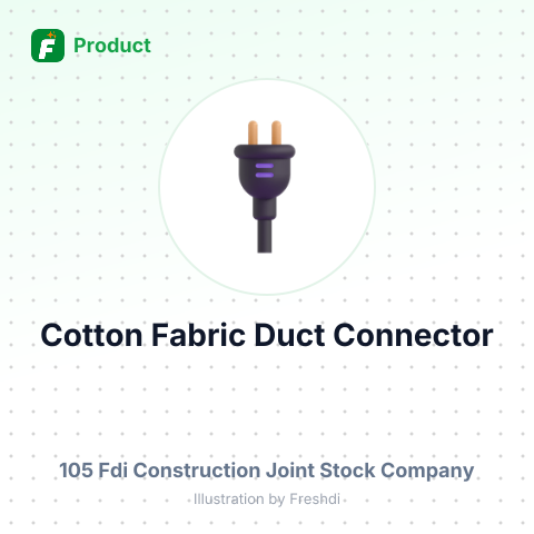 Cotton Fabric Duct Connector – summary card, no photo uploaded yet