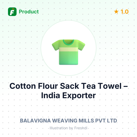 Cotton Flour Sack Tea Towel – summary card, no photo uploaded yet