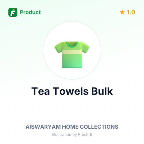 Cotton Power Loom Bleached & Yarn Dyed Tea Towels – summary card, no photo uploaded yet