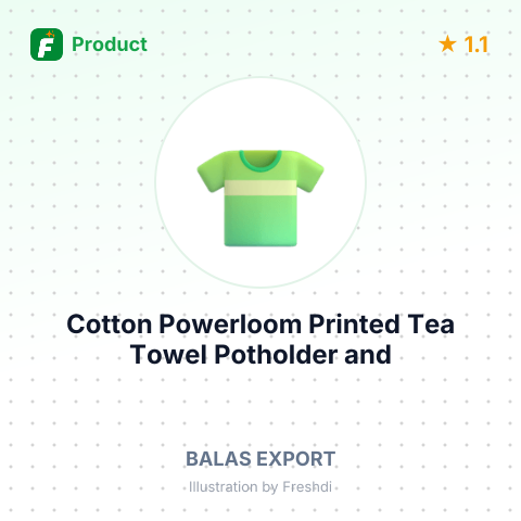 Cotton Powerloom Printed Tea Towel Potholder and Spoon Set – summary card, no photo uploaded yet