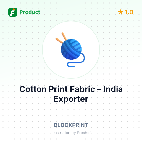 Cotton Print Fabric – summary card, no photo uploaded yet