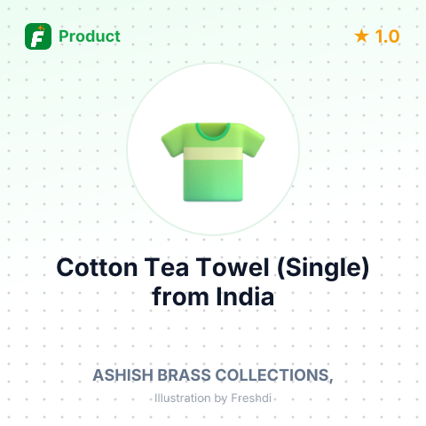 Cotton Tea Towel (Single) – summary card, no photo uploaded yet