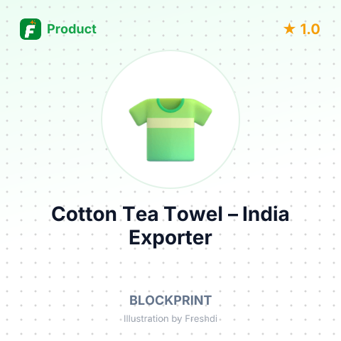 Cotton Tea Towel – summary card, no photo uploaded yet