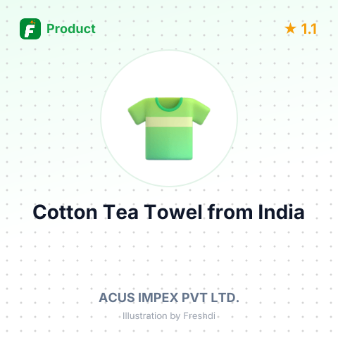 Cotton Tea Towel – summary card, no photo uploaded yet