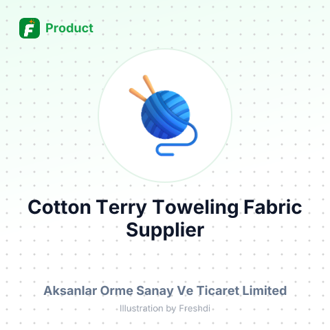 Cotton Terry Toweling Fabric – summary card, no photo uploaded yet