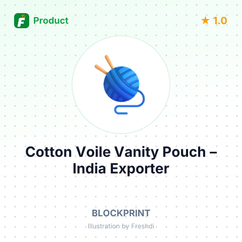 Cotton Voile Vanity Pouch – summary card, no photo uploaded yet