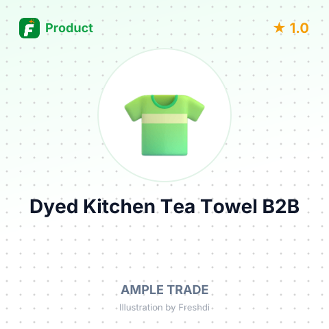 Cotton Yarn Dyed Kitchen Tea Towel – summary card, no photo uploaded yet