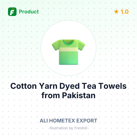 Cotton Yarn Dyed Tea Towels – summary card, no photo uploaded yet