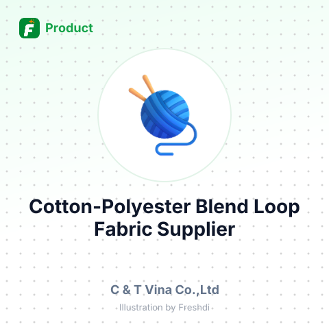 Cotton-Polyester Blend Loop Fabric – summary card, no photo uploaded yet