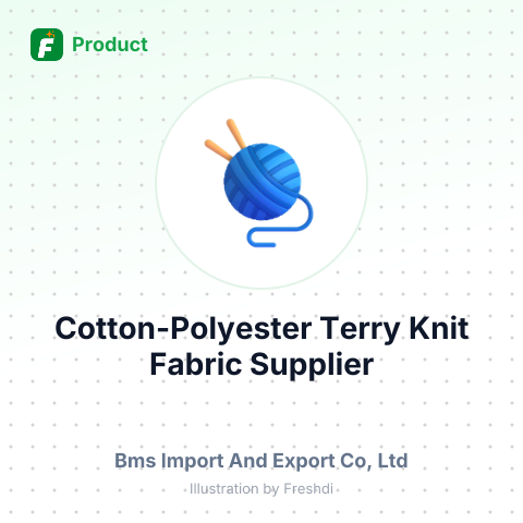 Cotton-Polyester Terry Knit Fabric – summary card, no photo uploaded yet