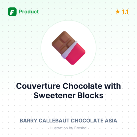 Couverture Chocolate with Sweetener Blocks – summary card, no photo uploaded yet