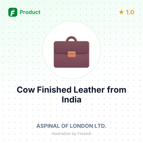 Cow Finished Leather – summary card, no photo uploaded yet
